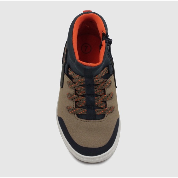 Cat & Jack Shoes Cat Jack Toddler Boy Midtop Zip Navy Sneaker Nwt